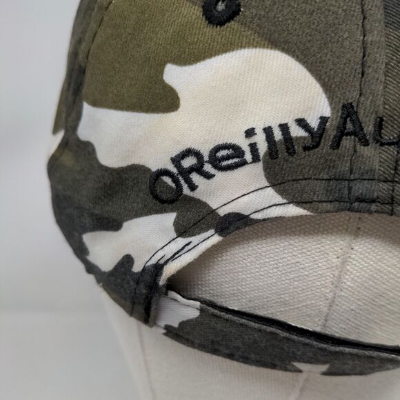 O'Reilly Auto Parts Strapback Hat Camouflage One Size Embroidered 6 Panel - Picture 7 of 10